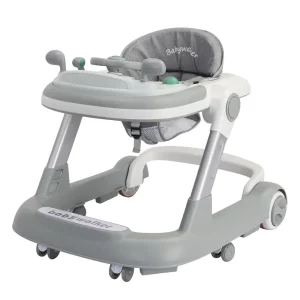 UBRAVOO Push Walker with Detachable Feeding and Music Trays, for Infants and Toddlers,