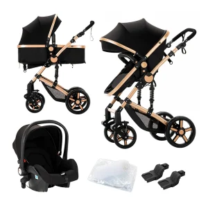 High quality newborn Lightweight  Baby Stroller,  3 in 1 Child Safety Seat With ISOfix
