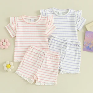 Lioraitiin Toddler Baby Girl Summer Outfit