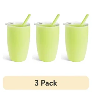 (3 pack) Munchkin® Toddler Straw Tumbler Sippy Cup, 10 oz,